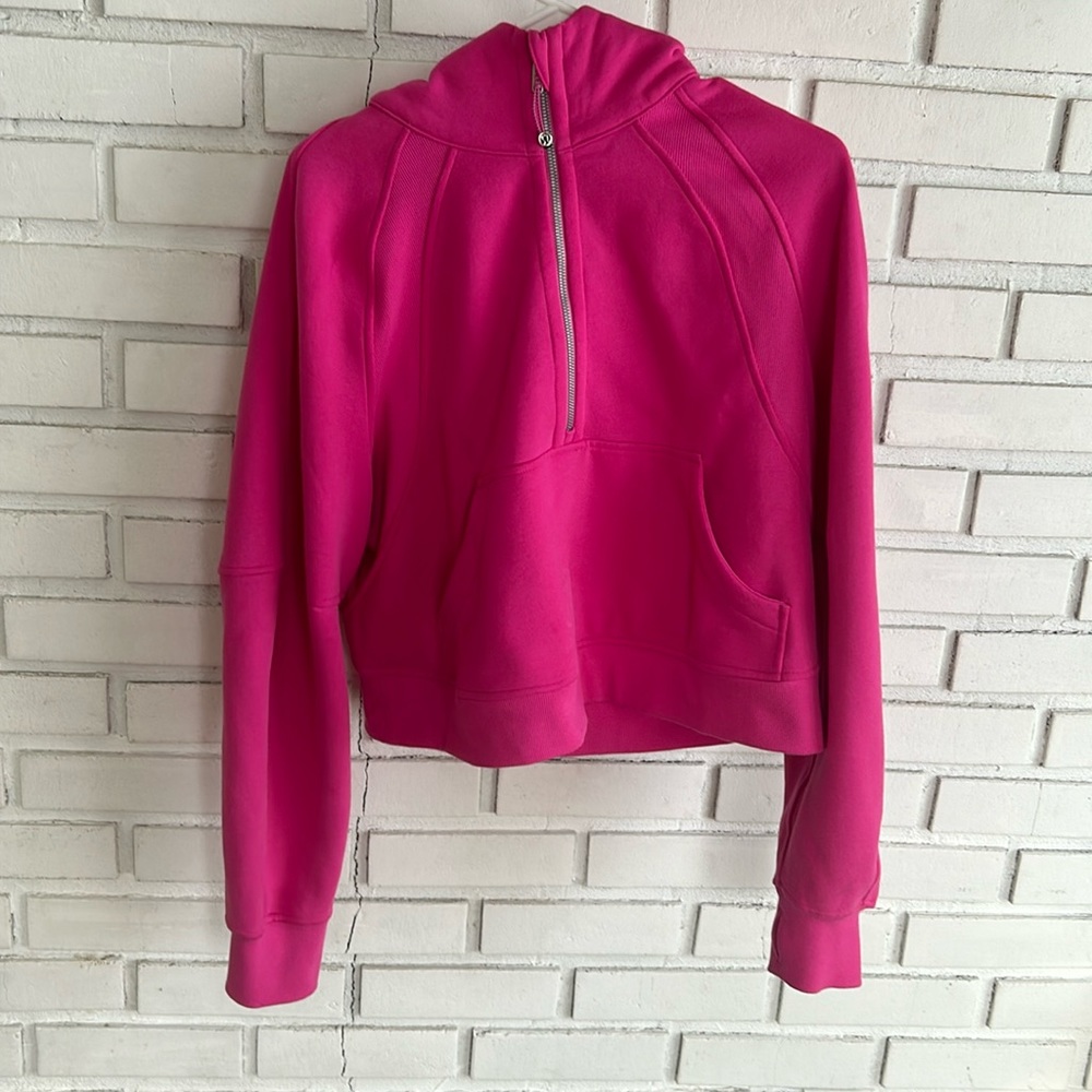 Lululemon oversized scuba hoodie. Sonic pink. M/L. Has only been worn once.